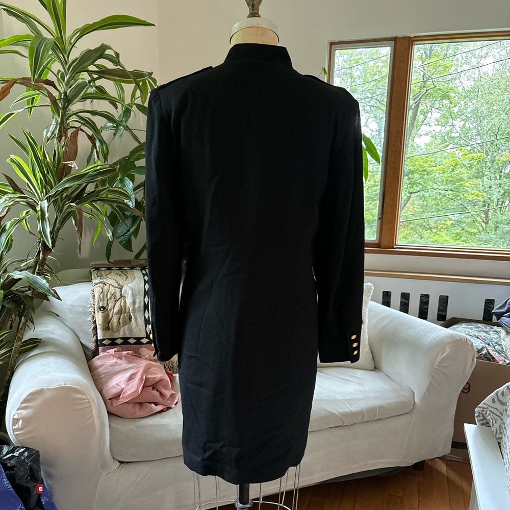 Vintage 1980’s FRED HAYMAN of BEVERLY HILLS wool gold-button jacket dress!!!! - Picture 6 of 8